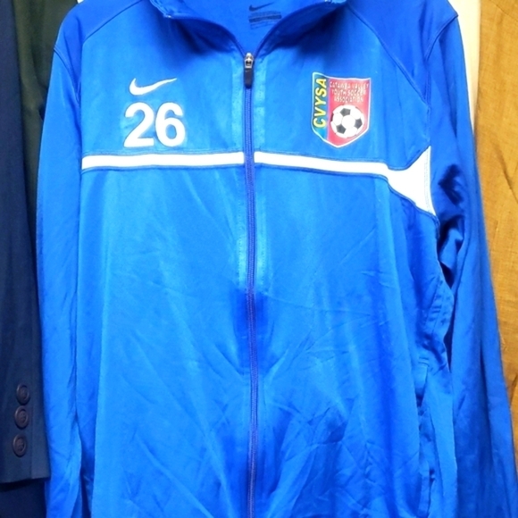 Nike Other - Nike Blue Large Zip Up Jacket Lightweight